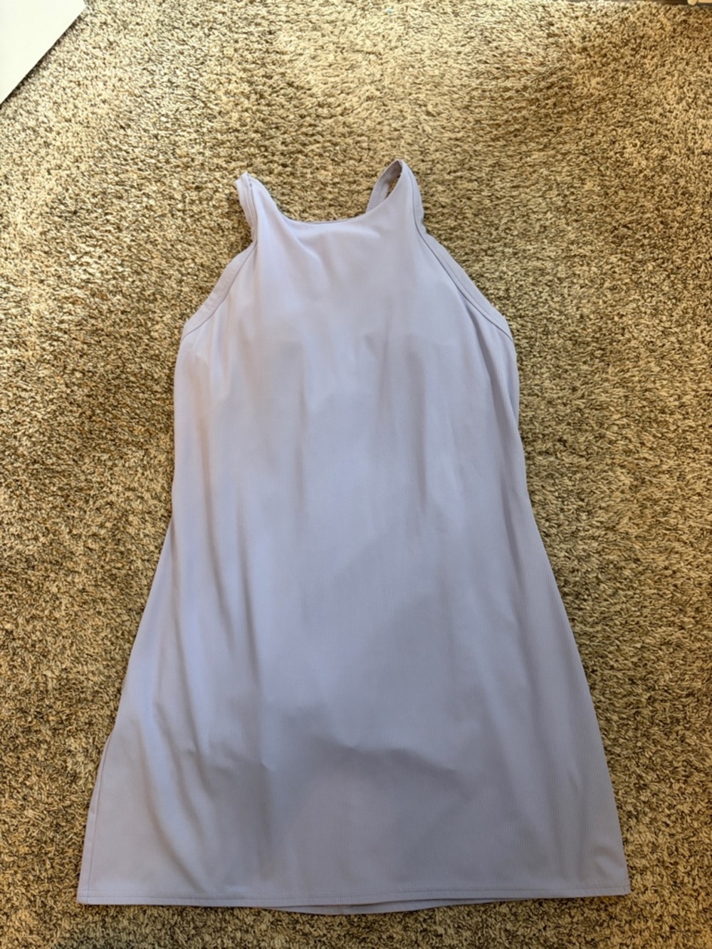 all in motion Light Lavender High-Neck Mini Dress active dress